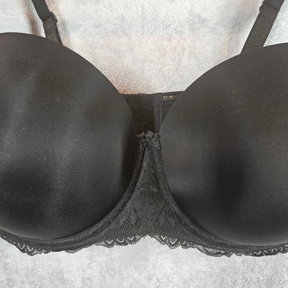 Torrid Curve Black Bra 42G Lace Adjustable cross or strapless Sexy Supportive - Picture 9 of 13